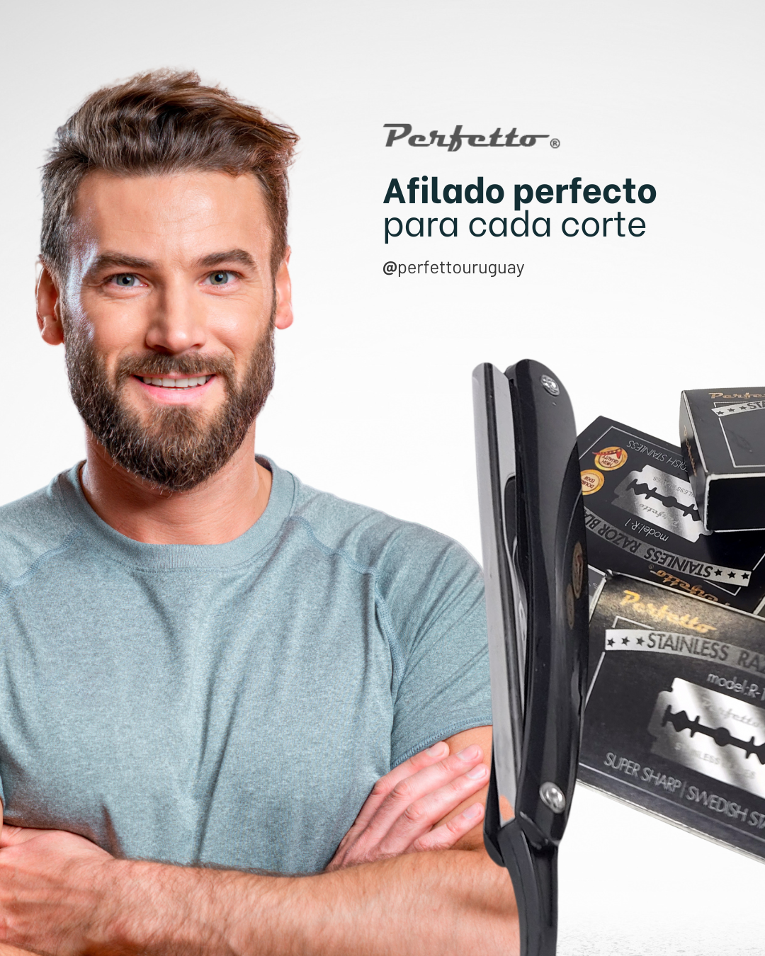 Set de Navaja + 200 Filosos Perfetto